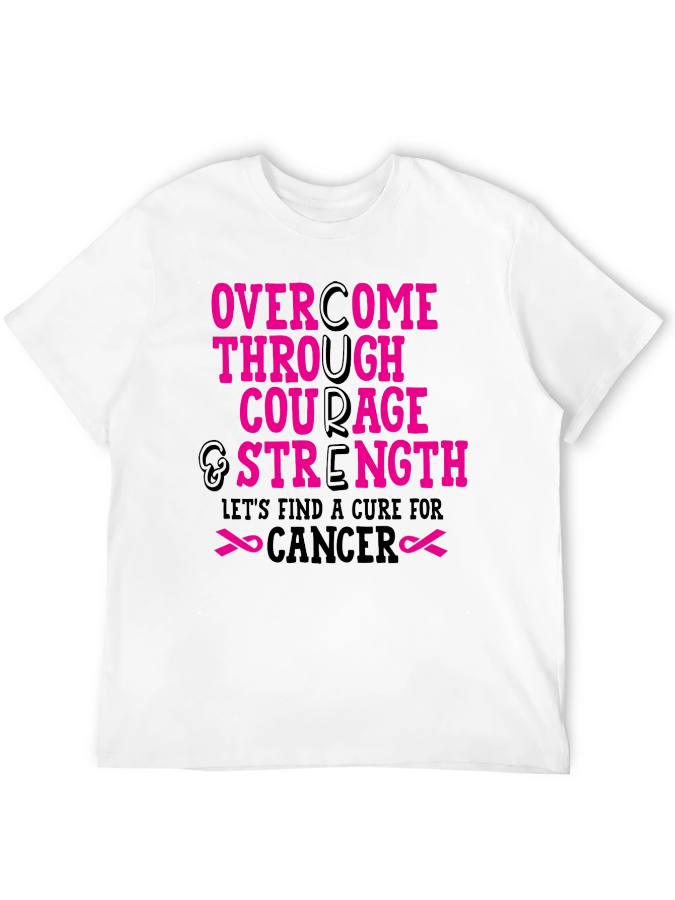 Courage & Strength Cancer Awareness T-Shirt