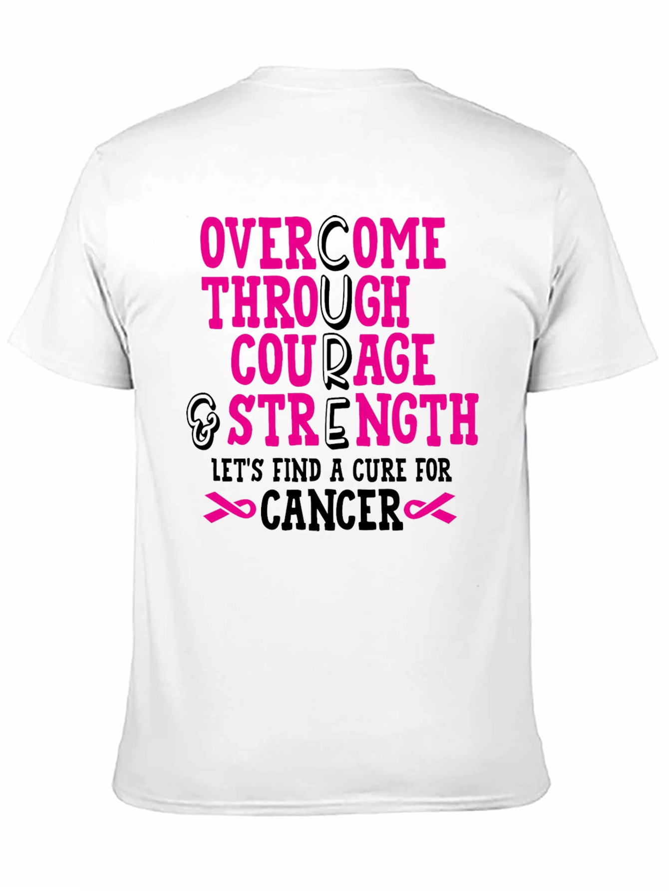 Courage & Strength Cancer Awareness T-Shirt