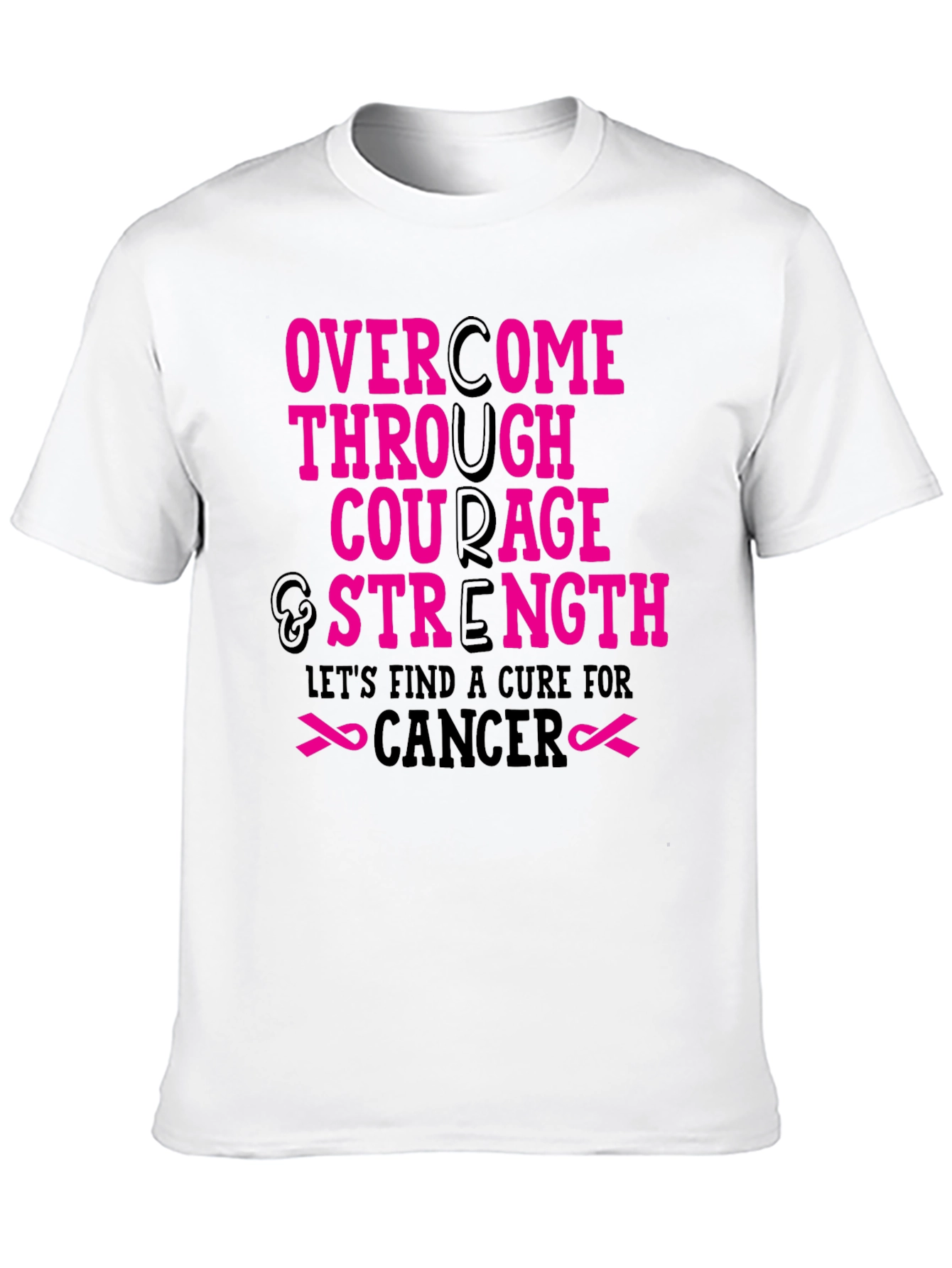 Courage & Strength Cancer Awareness T-Shirt