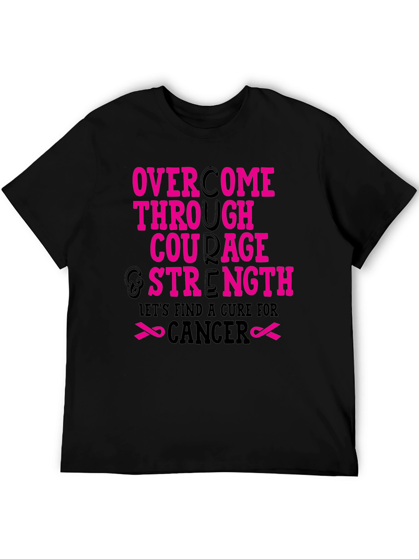 Courage & Strength Cancer Awareness T-Shirt