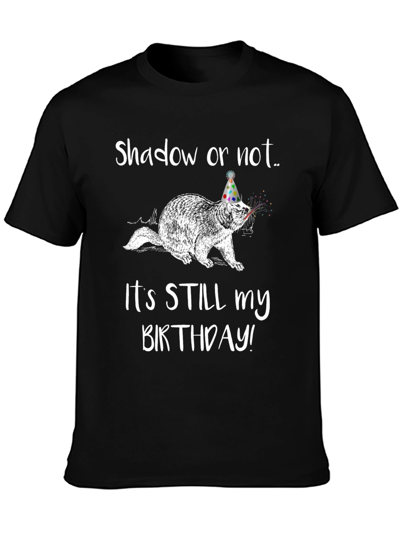 Shadow or Not Its Still My Birthday T-Shirt