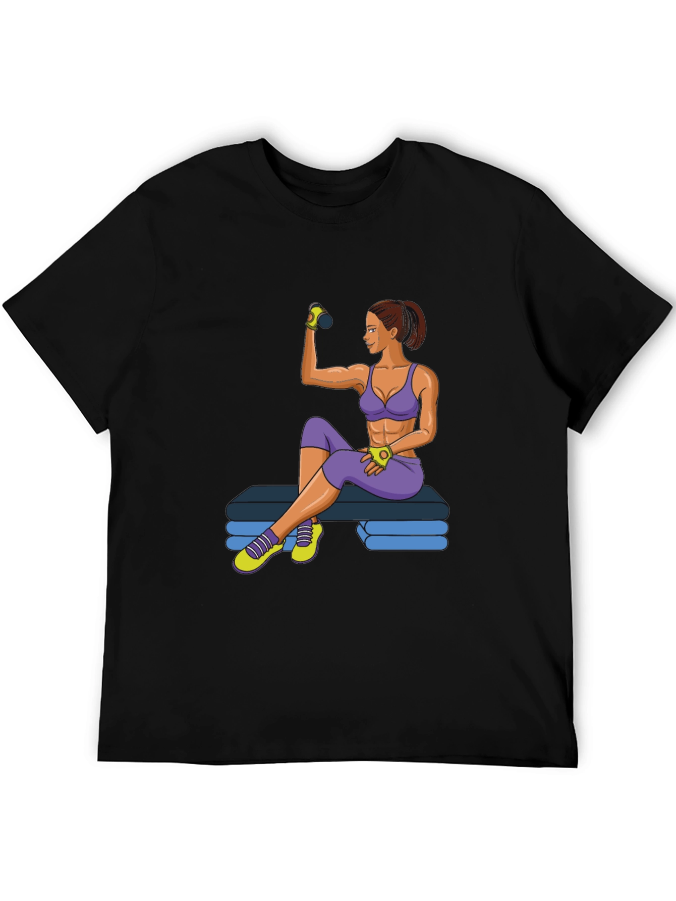 Fitness Girl Graphic T-Shirt - Gym Workout Apparel