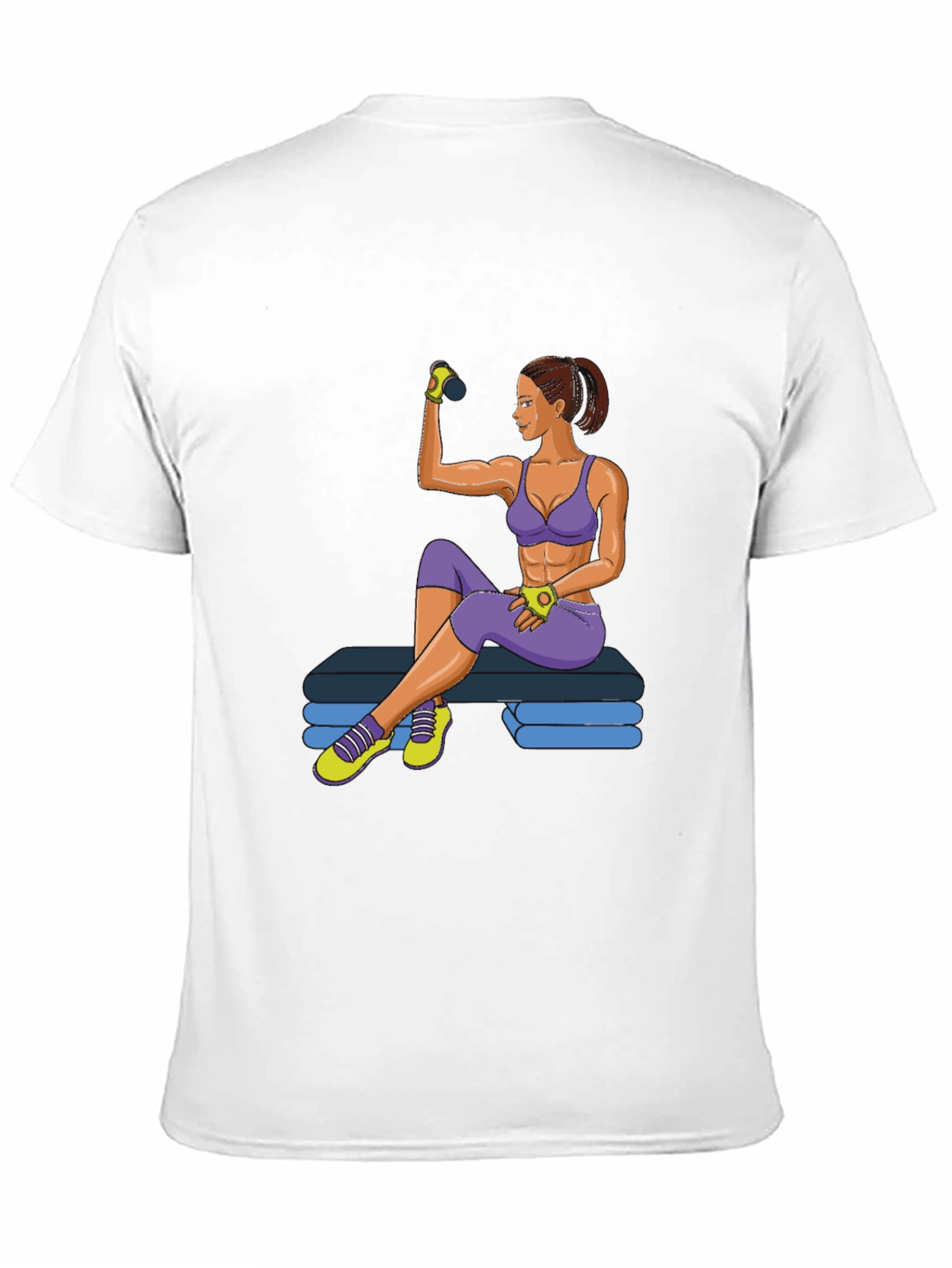 Fitness Girl Graphic T-Shirt - Gym Workout Apparel
