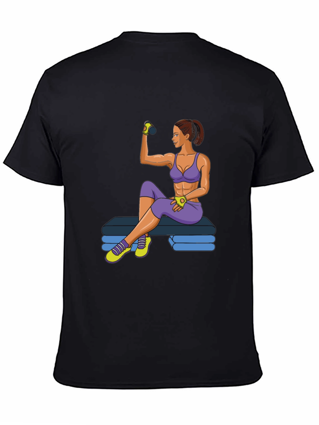 Fitness Girl Graphic T-Shirt - Gym Workout Apparel