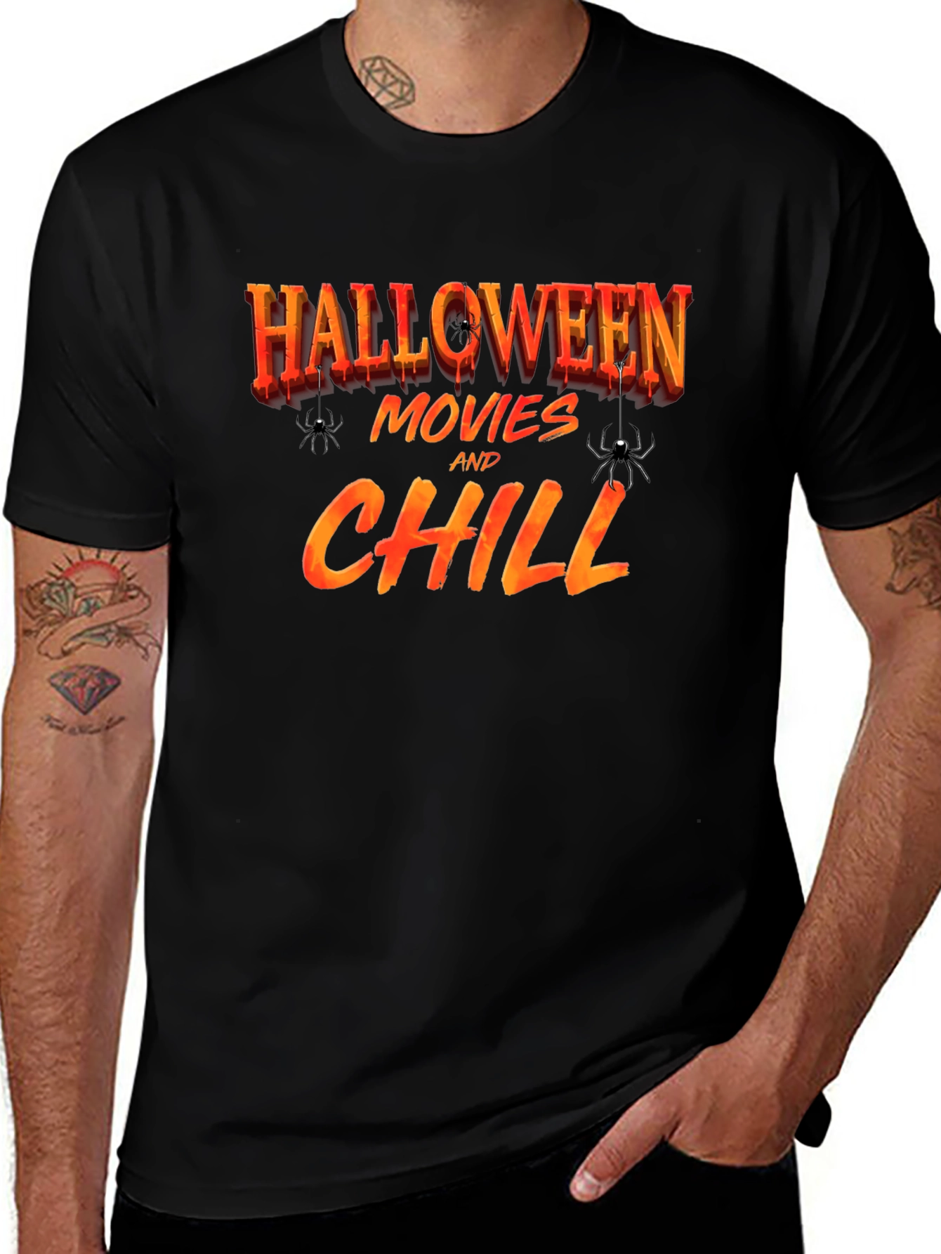Halloween Movies & Chill T-Shirt - Spooky Season Tee