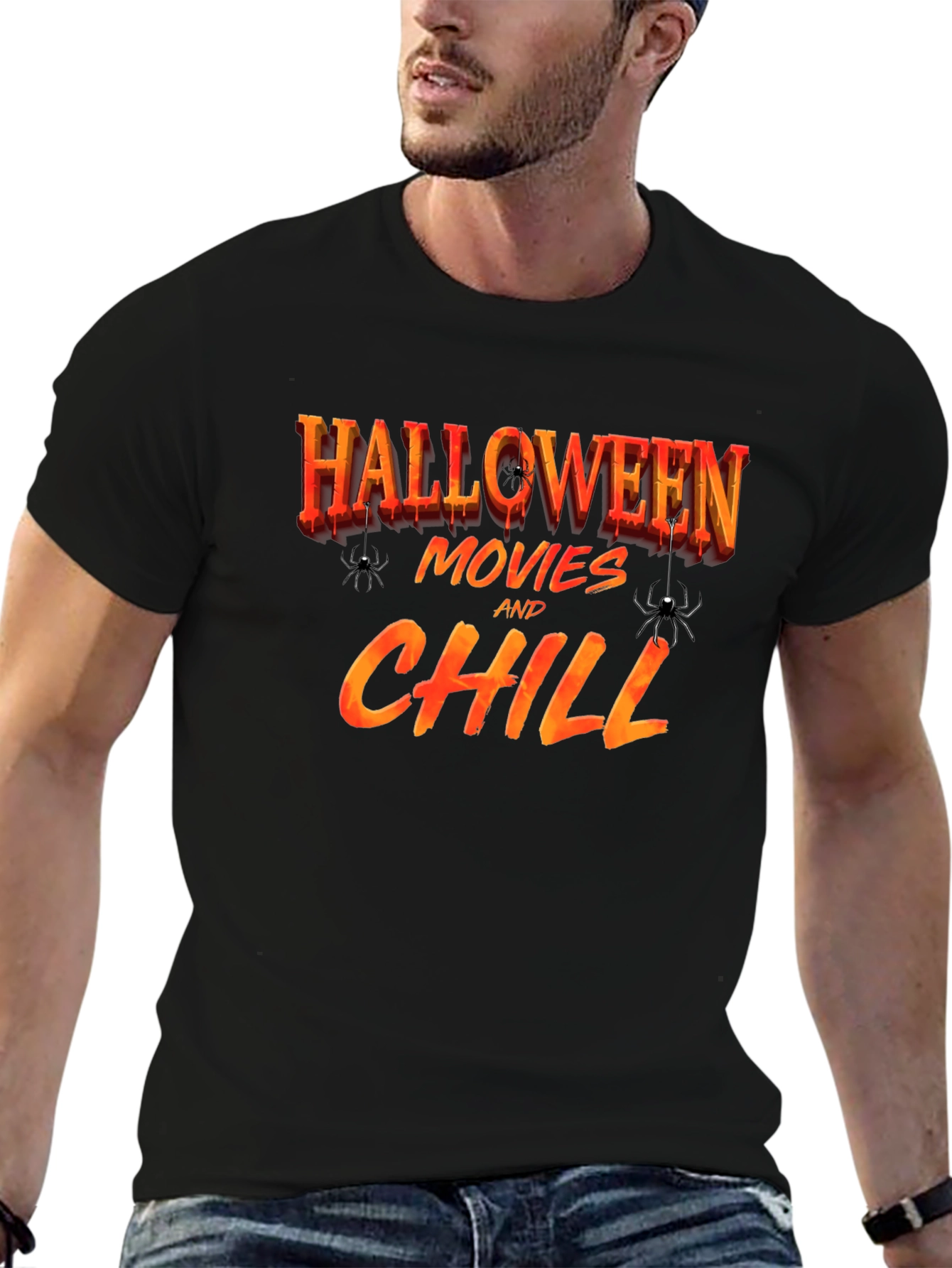 Halloween Movies & Chill T-Shirt - Spooky Season Tee