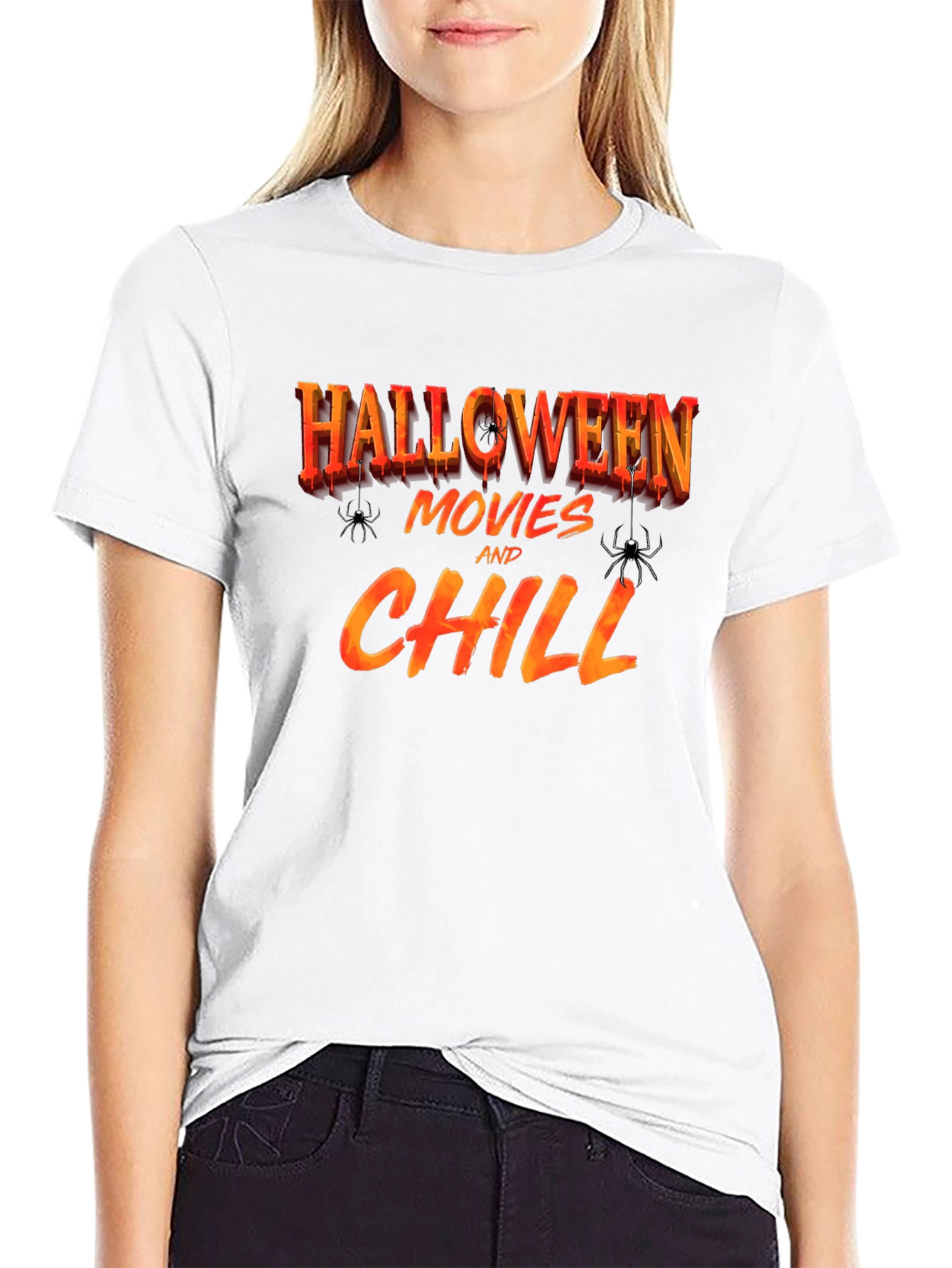 Halloween Movies & Chill T-Shirt - Spooky Season Tee