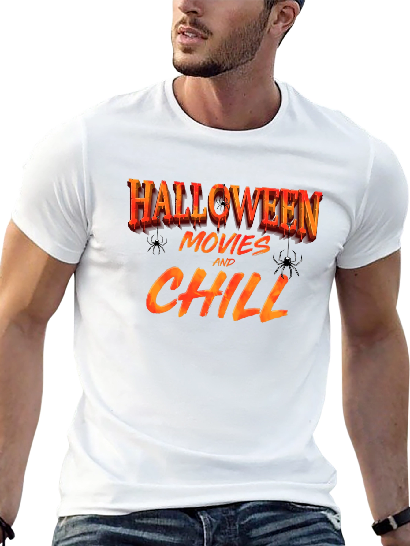 Halloween Movies & Chill T-Shirt - Spooky Season Tee