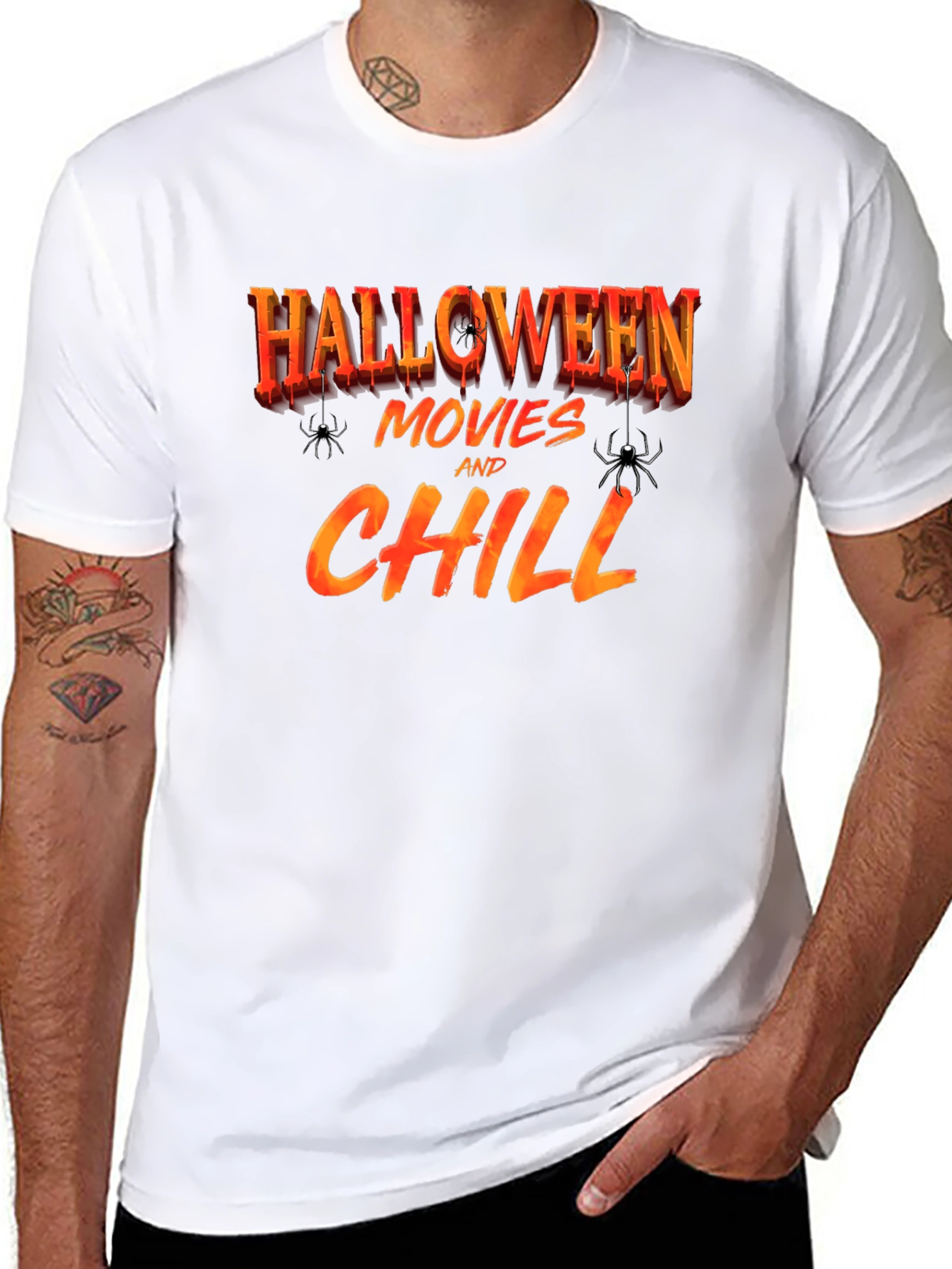 Halloween Movies & Chill T-Shirt - Spooky Season Tee