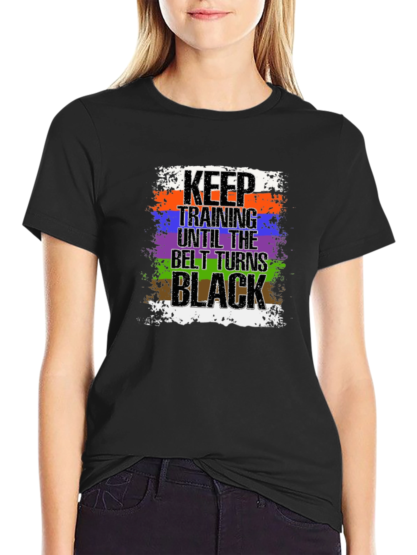 Keep Training Until Black Belt T-Shirt Jiu Jitsu