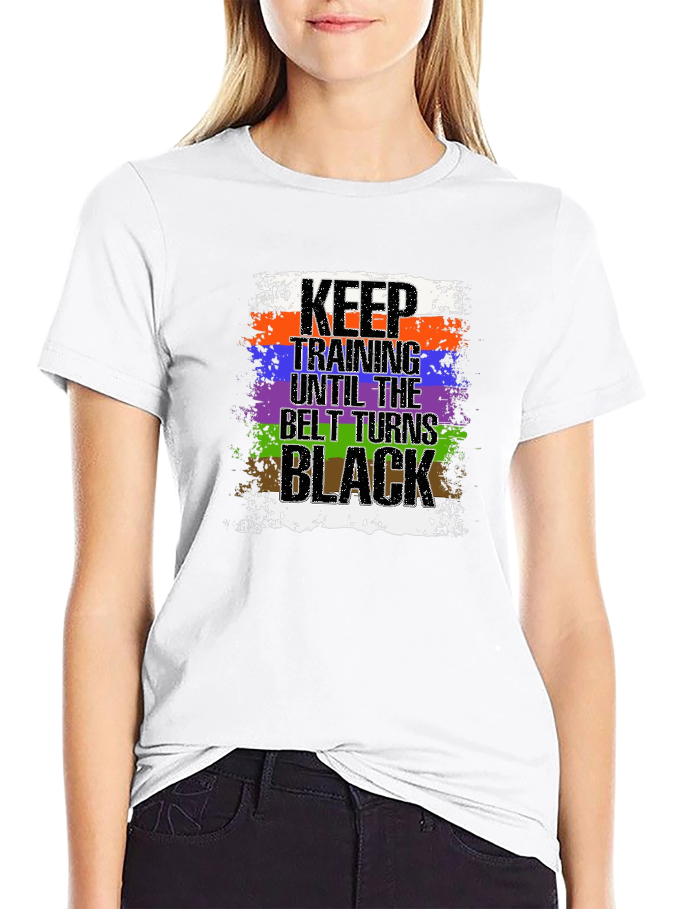 Keep Training Until Black Belt T-Shirt Jiu Jitsu