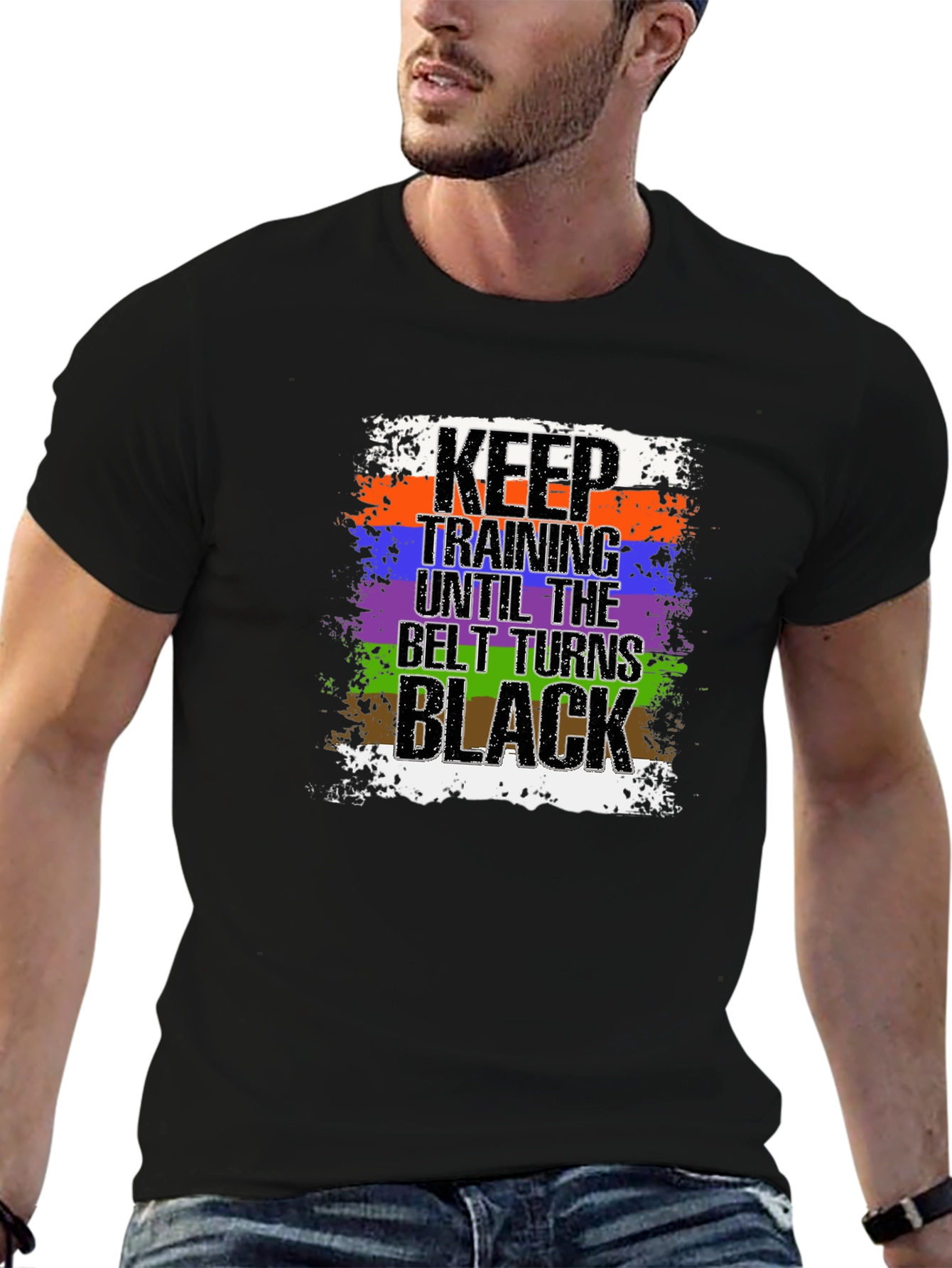 Keep Training Until Black Belt T-Shirt Jiu Jitsu