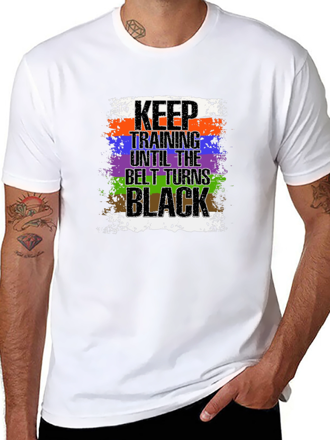 Keep Training Until Black Belt T-Shirt Jiu Jitsu