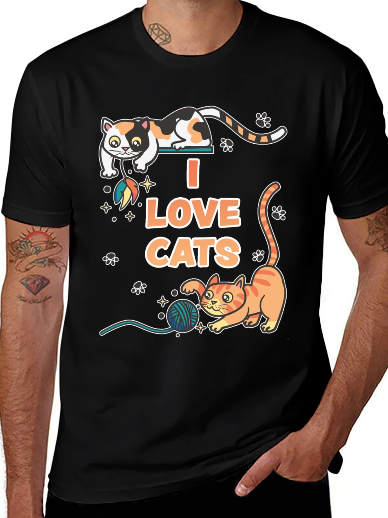 I Love Cats Graphic T-Shirt