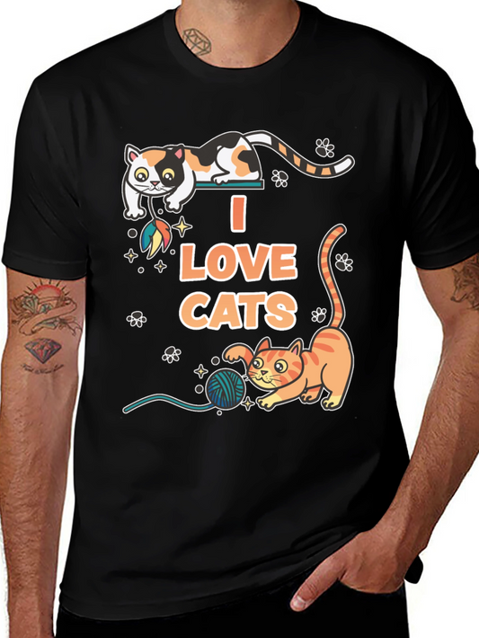 I Love Cats Graphic T-Shirt
