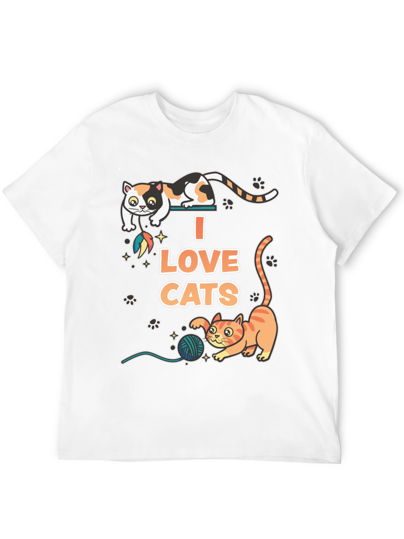I Love Cats Graphic T-Shirt