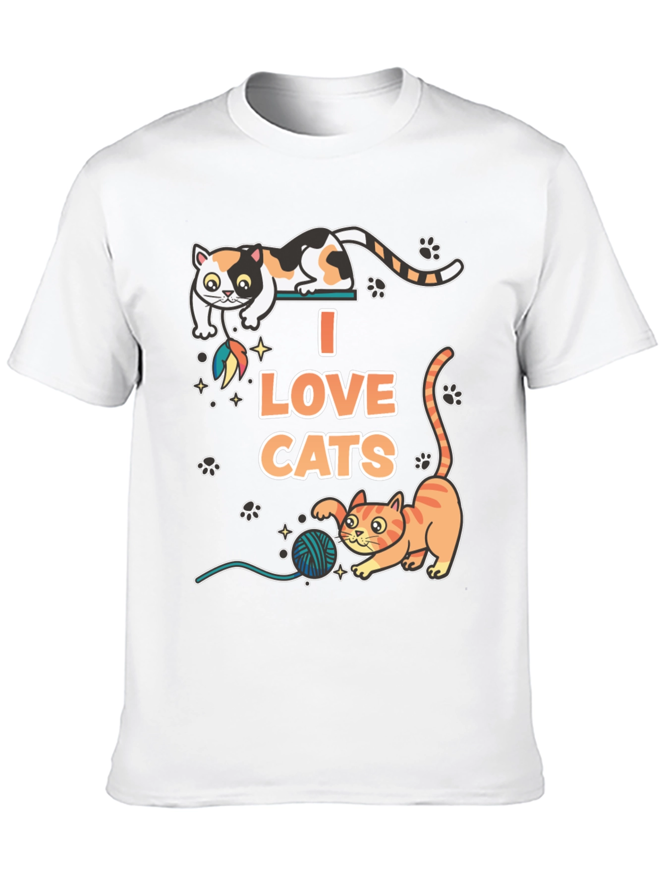 I Love Cats Graphic T-Shirt