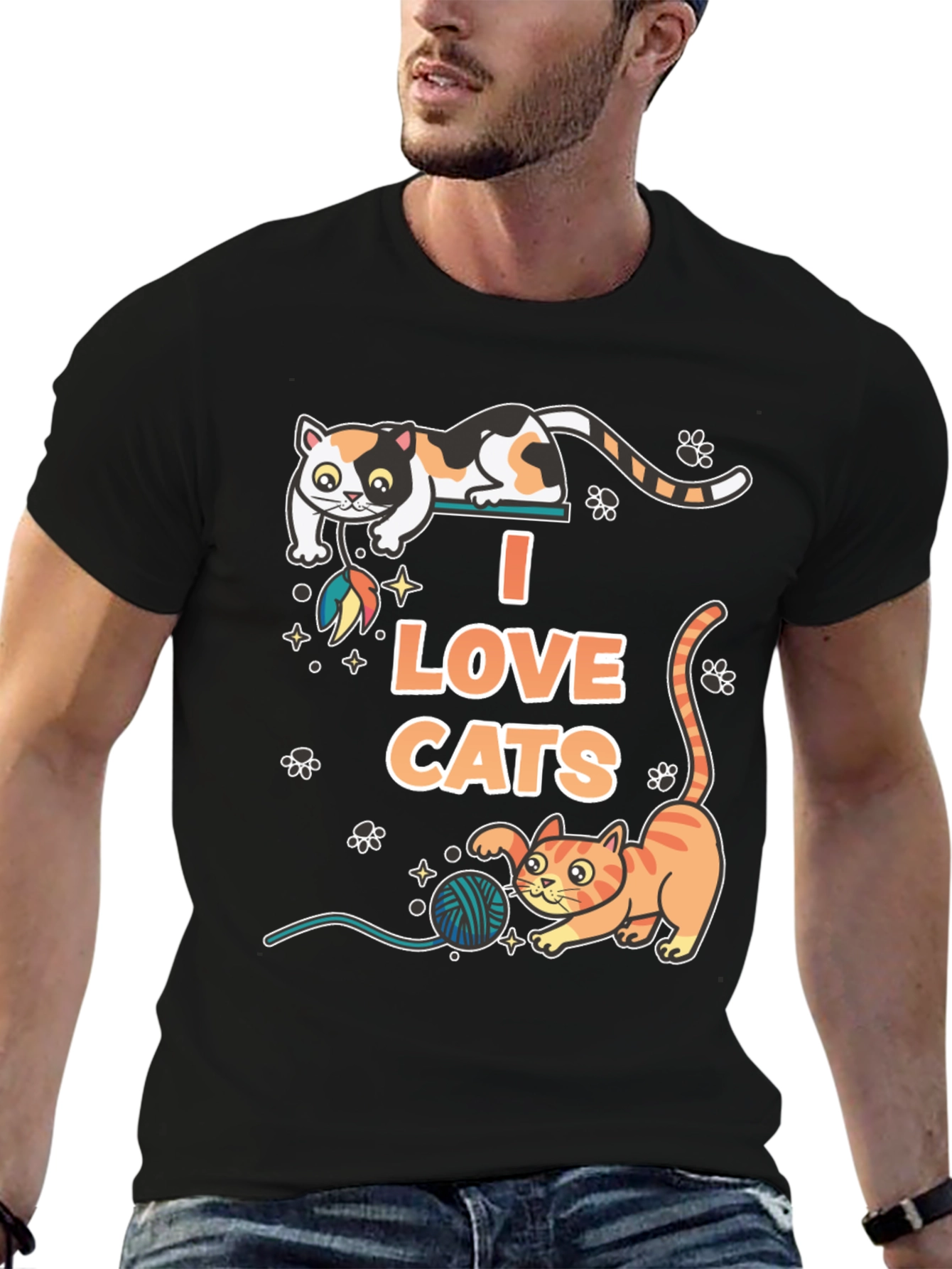 I Love Cats Graphic T-Shirt