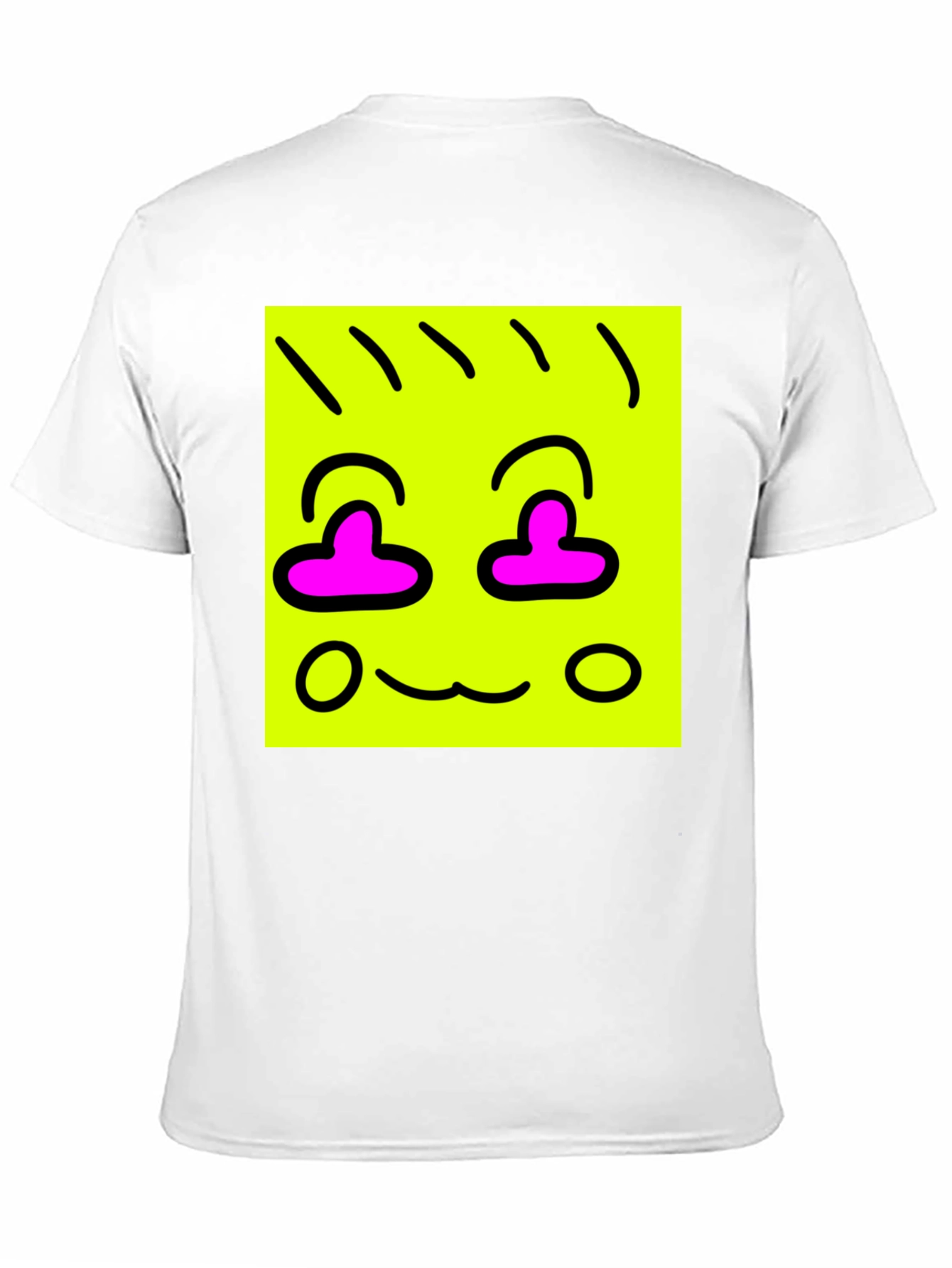 Funky Face Graphic Tee - Black Cotton Blend