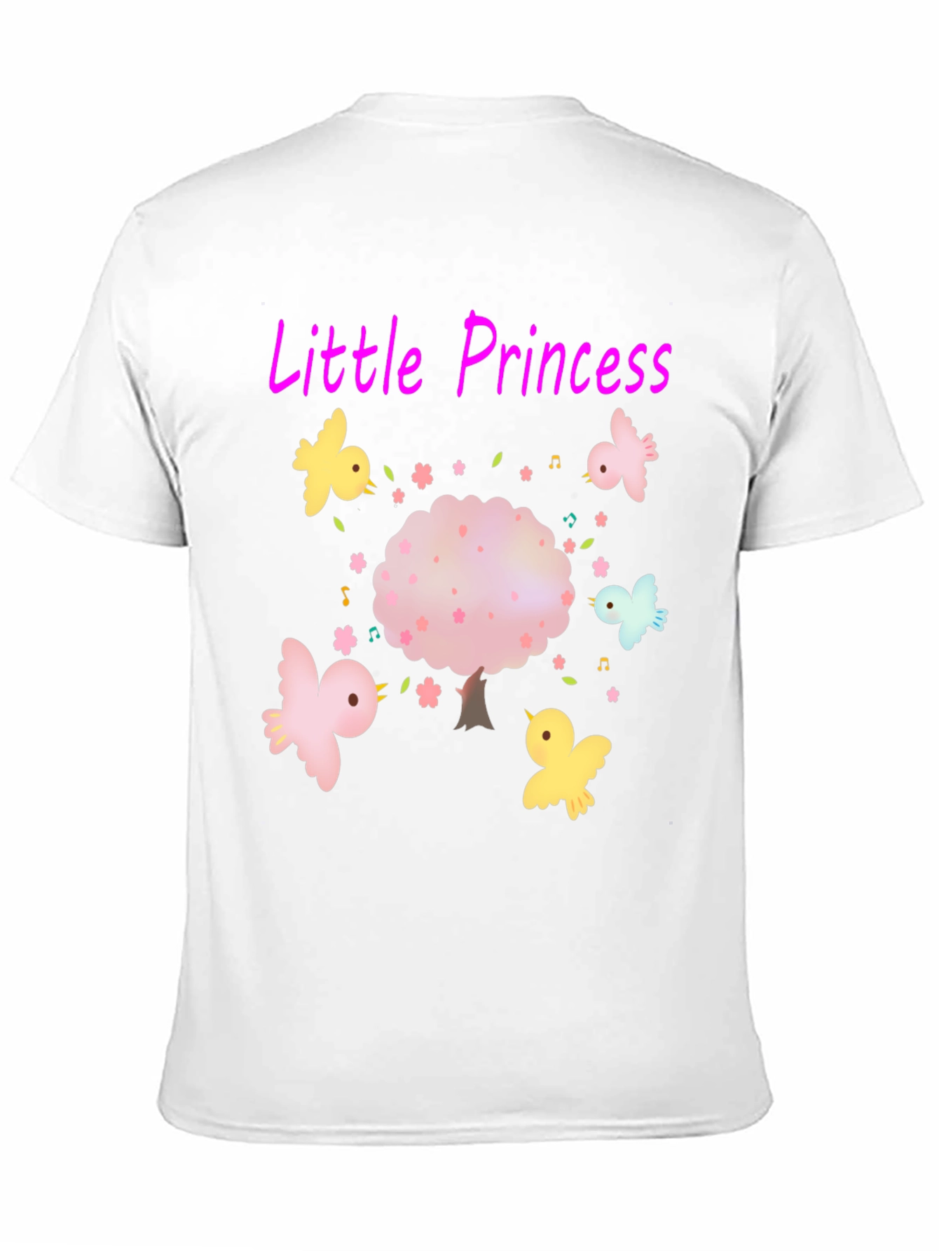 Little Princess Tee - Cute Bird Tree Design