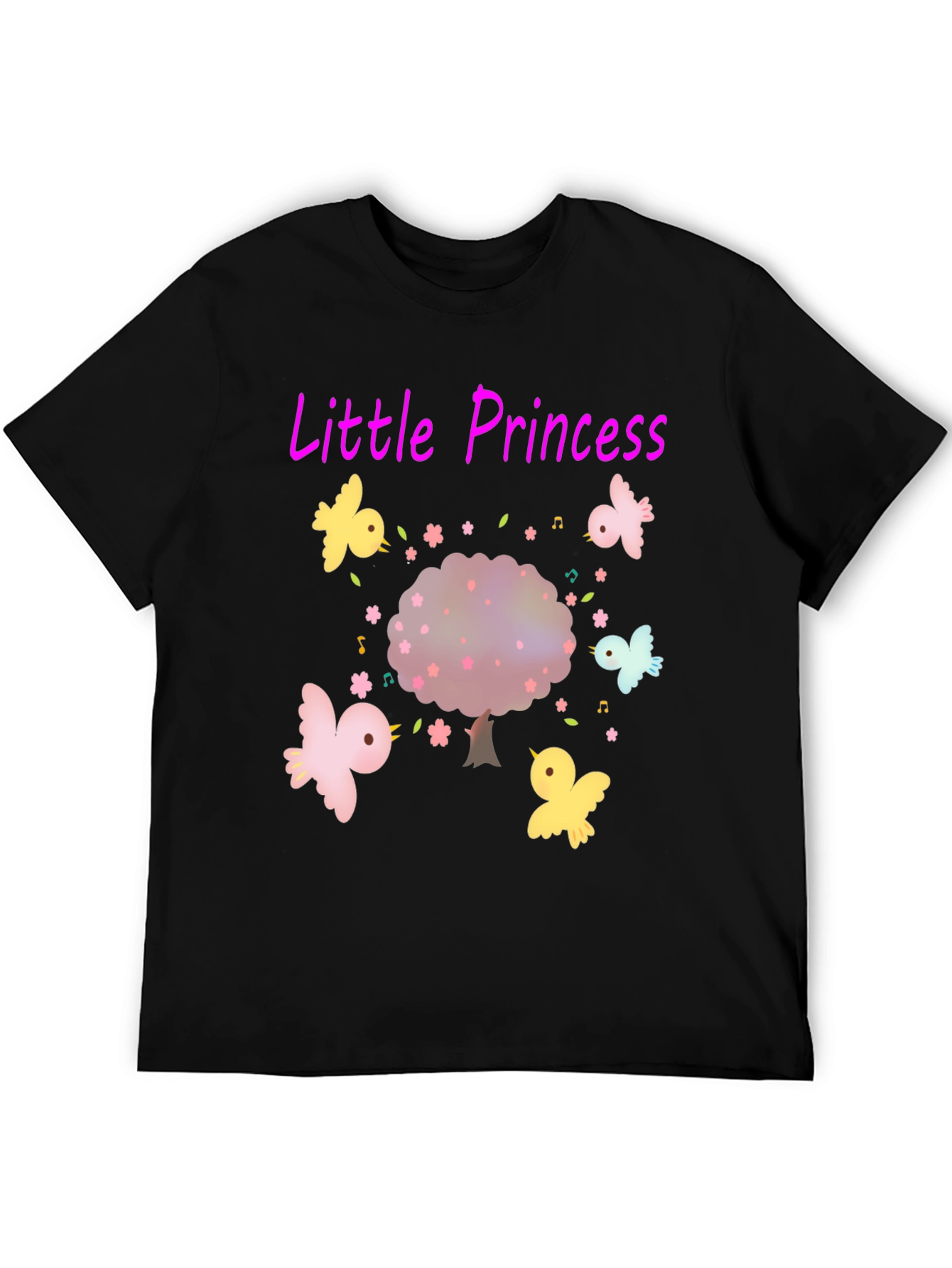 Little Princess Tee - Cute Bird Tree Design