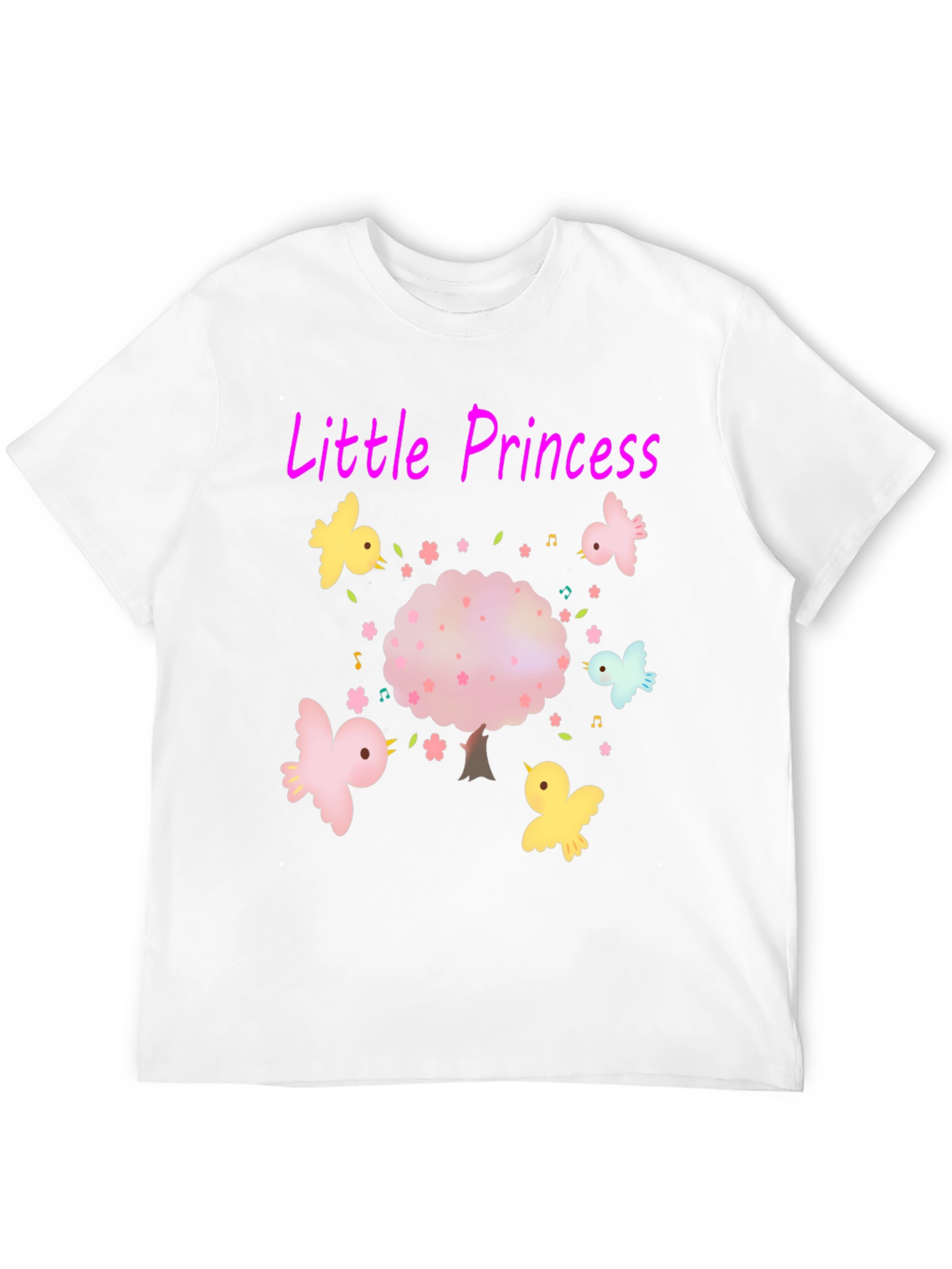 Little Princess Tee - Cute Bird Tree Design