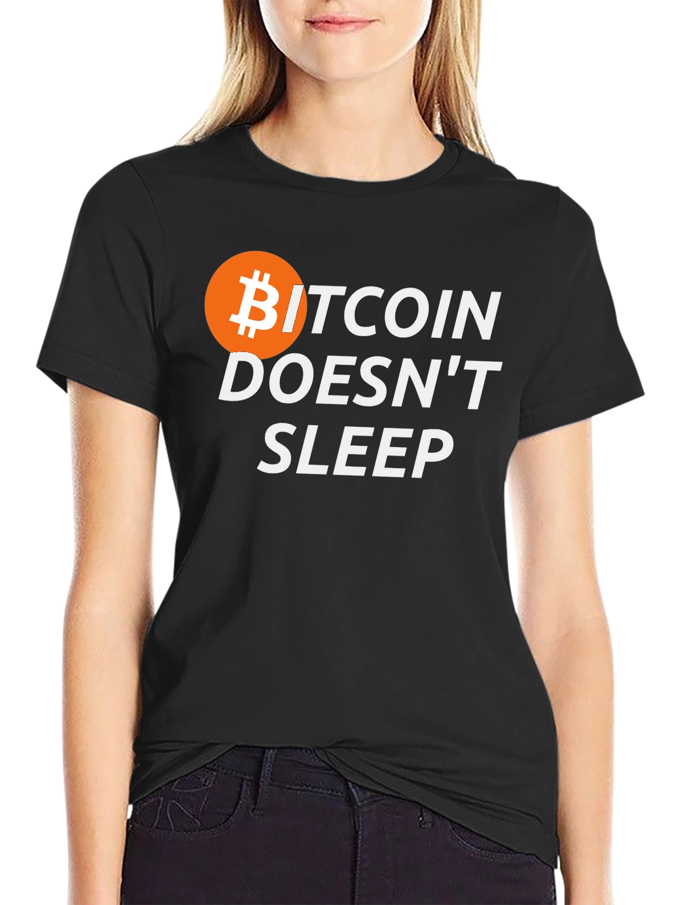 Bitcoin Doesnt Sleep Graphic T-Shirt