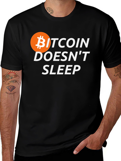Bitcoin Doesnt Sleep Graphic T-Shirt