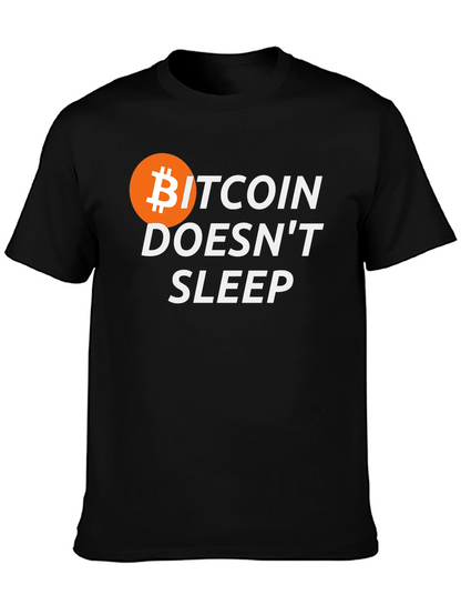 Bitcoin Doesnt Sleep Graphic T-Shirt
