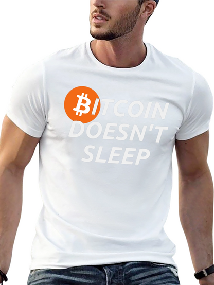 Bitcoin Doesnt Sleep Graphic T-Shirt