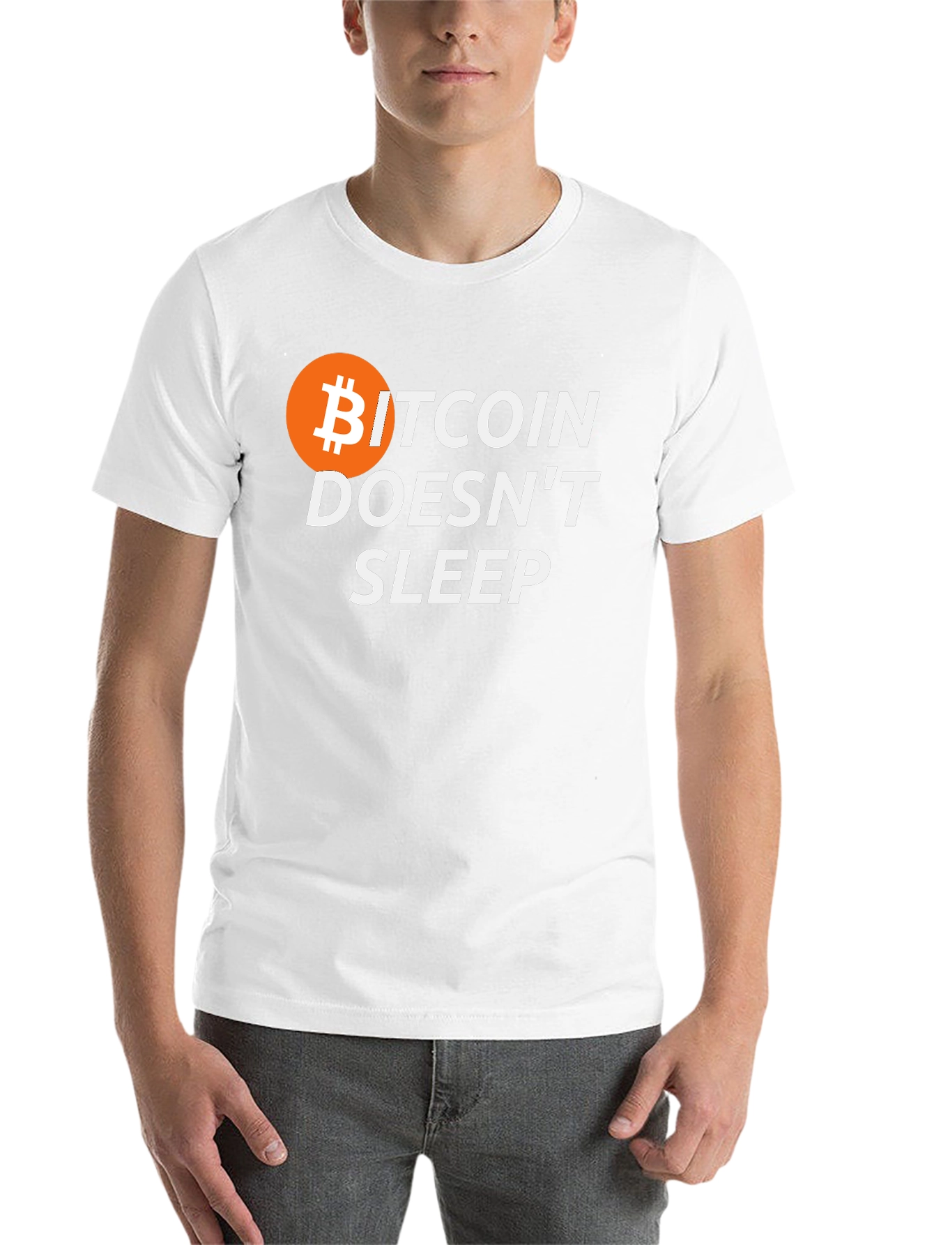 Bitcoin Doesnt Sleep Graphic T-Shirt