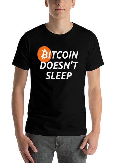 Bitcoin Doesnt Sleep Graphic T-Shirt