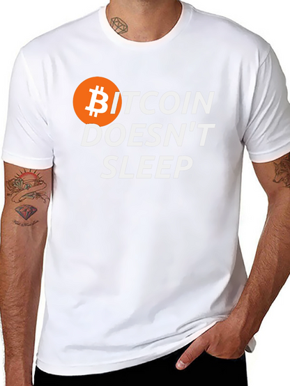 Bitcoin Doesnt Sleep Graphic T-Shirt
