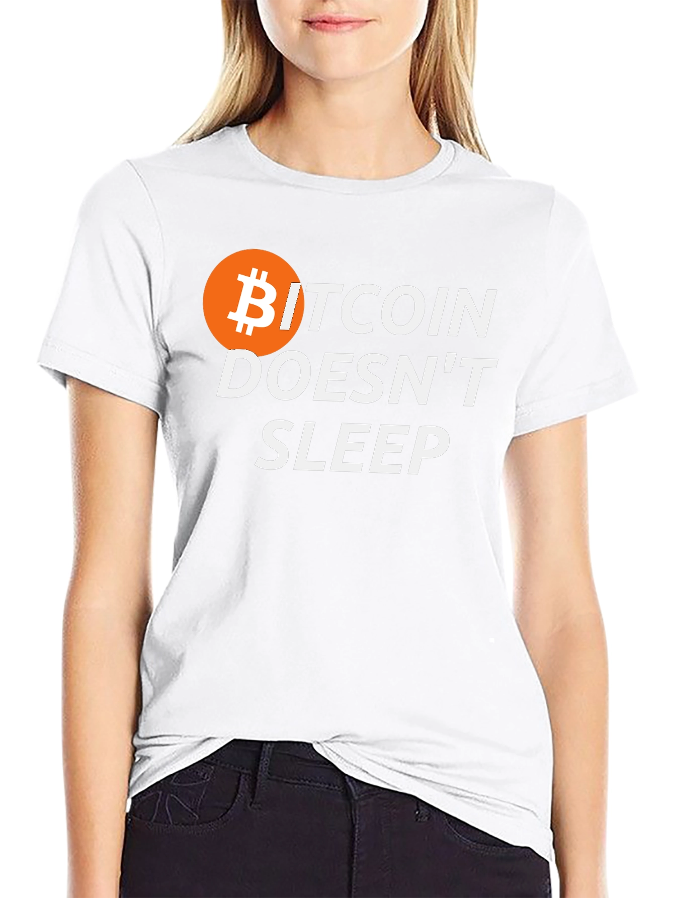 Bitcoin Doesnt Sleep Graphic T-Shirt