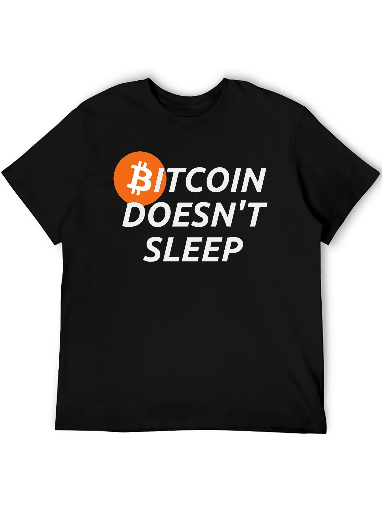 Bitcoin Doesnt Sleep Graphic T-Shirt