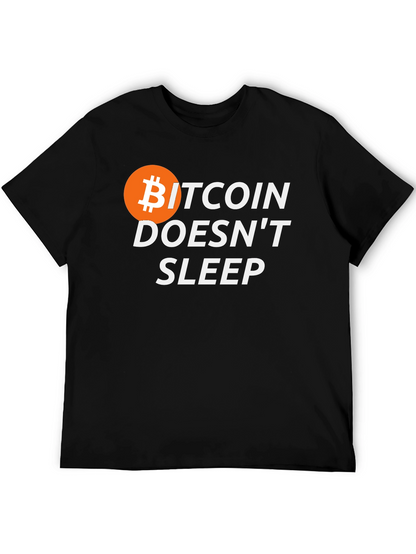 Bitcoin Doesnt Sleep Graphic T-Shirt