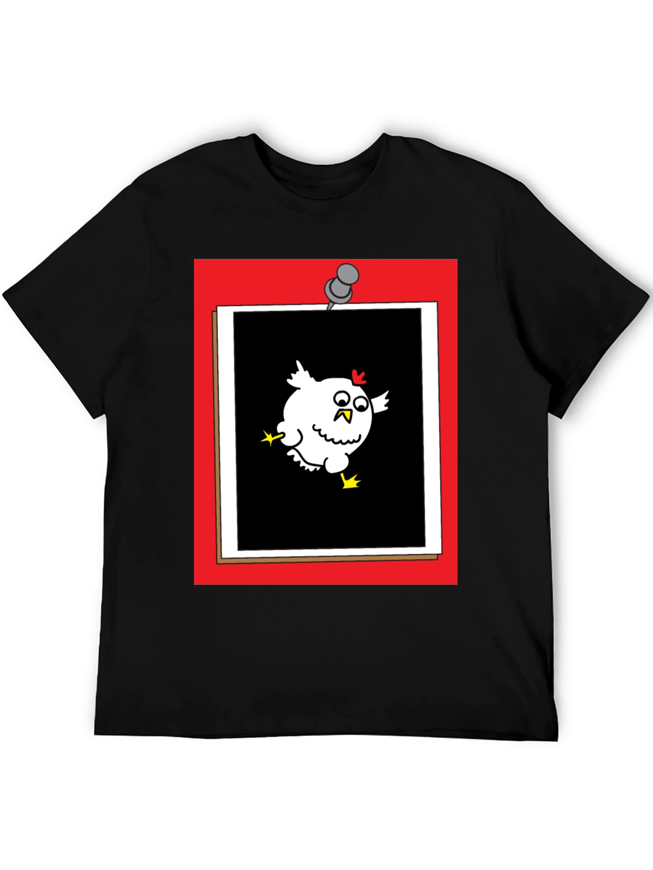 Cartoon Chicken Bulletin Board T-Shirt