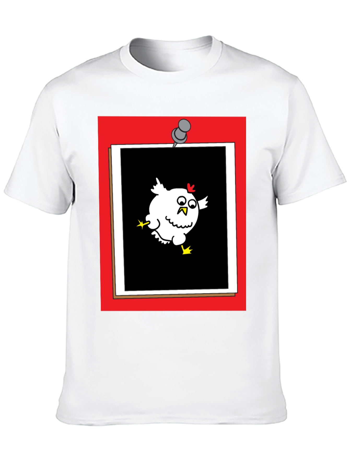 Cartoon Chicken Bulletin Board T-Shirt