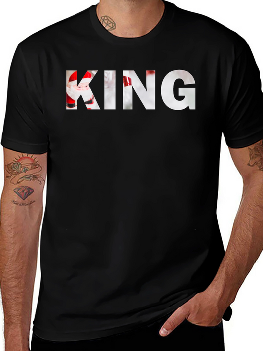 Christmas King Graphic Tee - Holiday Apparel