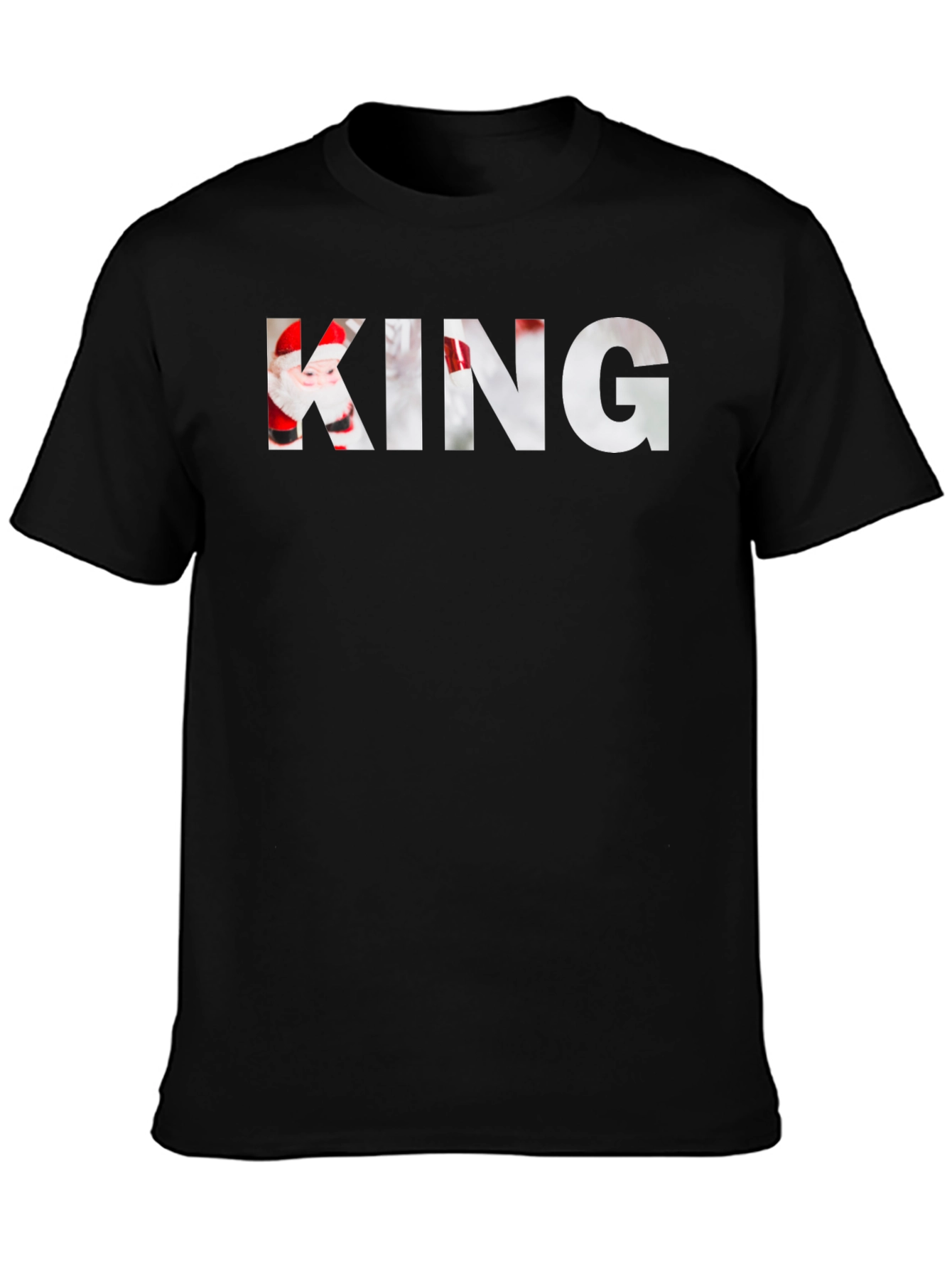 Christmas King Graphic Tee - Holiday Apparel