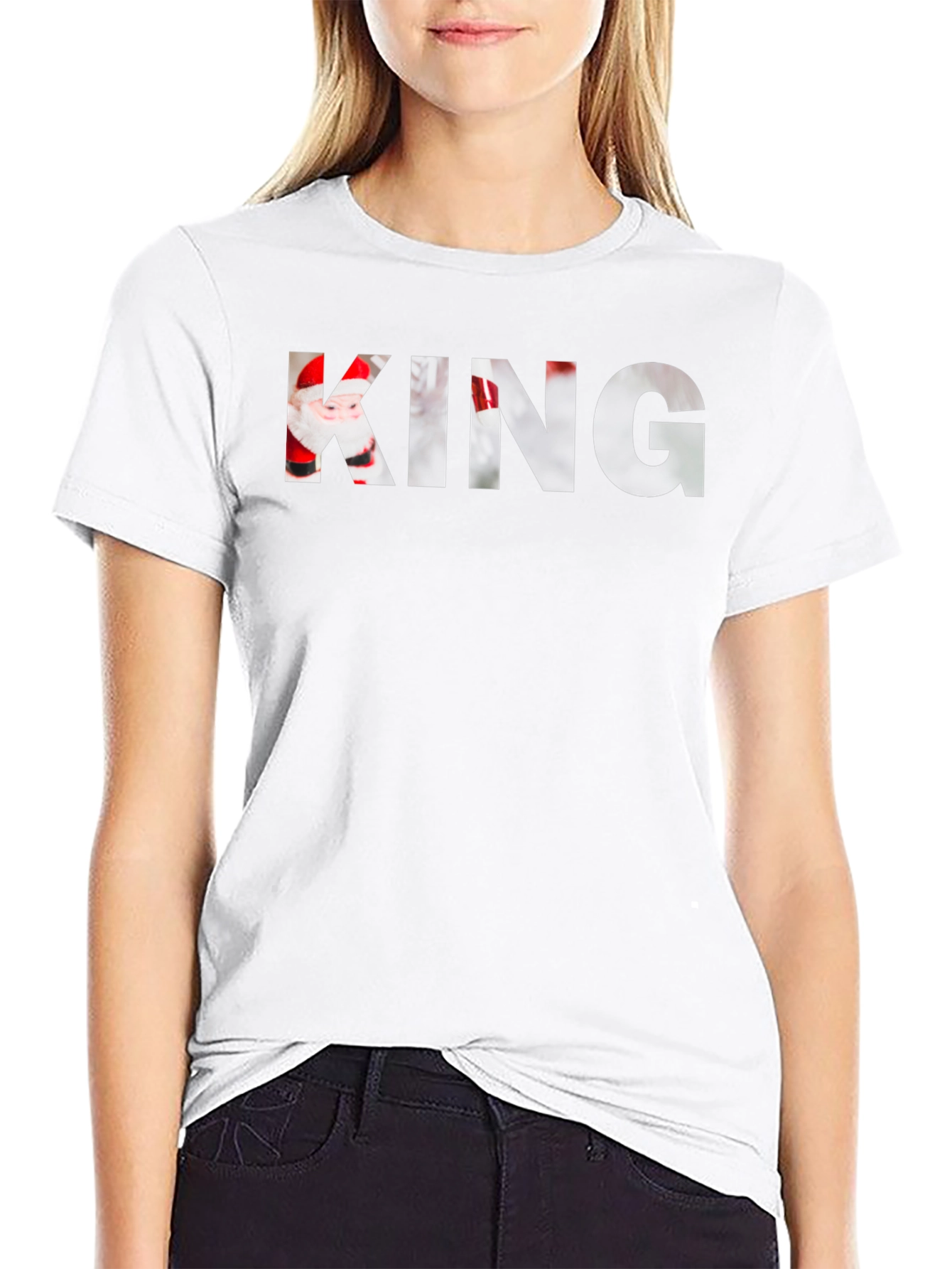 Christmas King Graphic Tee - Holiday Apparel