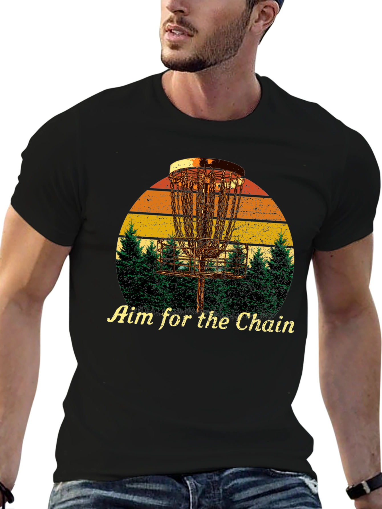 Aim for the Chain Disc Golf Graphic Tee