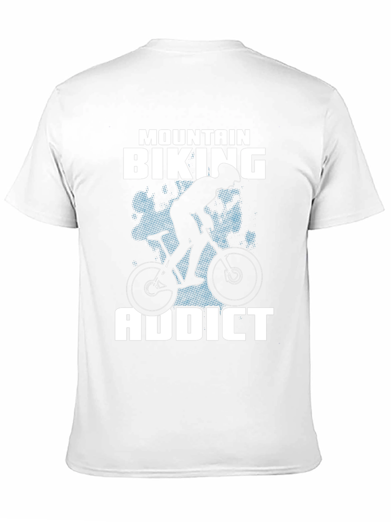 Mountain Biking Addict T-Shirt - Black