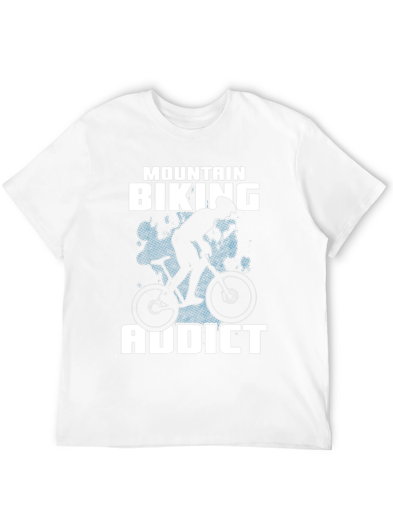 Mountain Biking Addict T-Shirt - Black