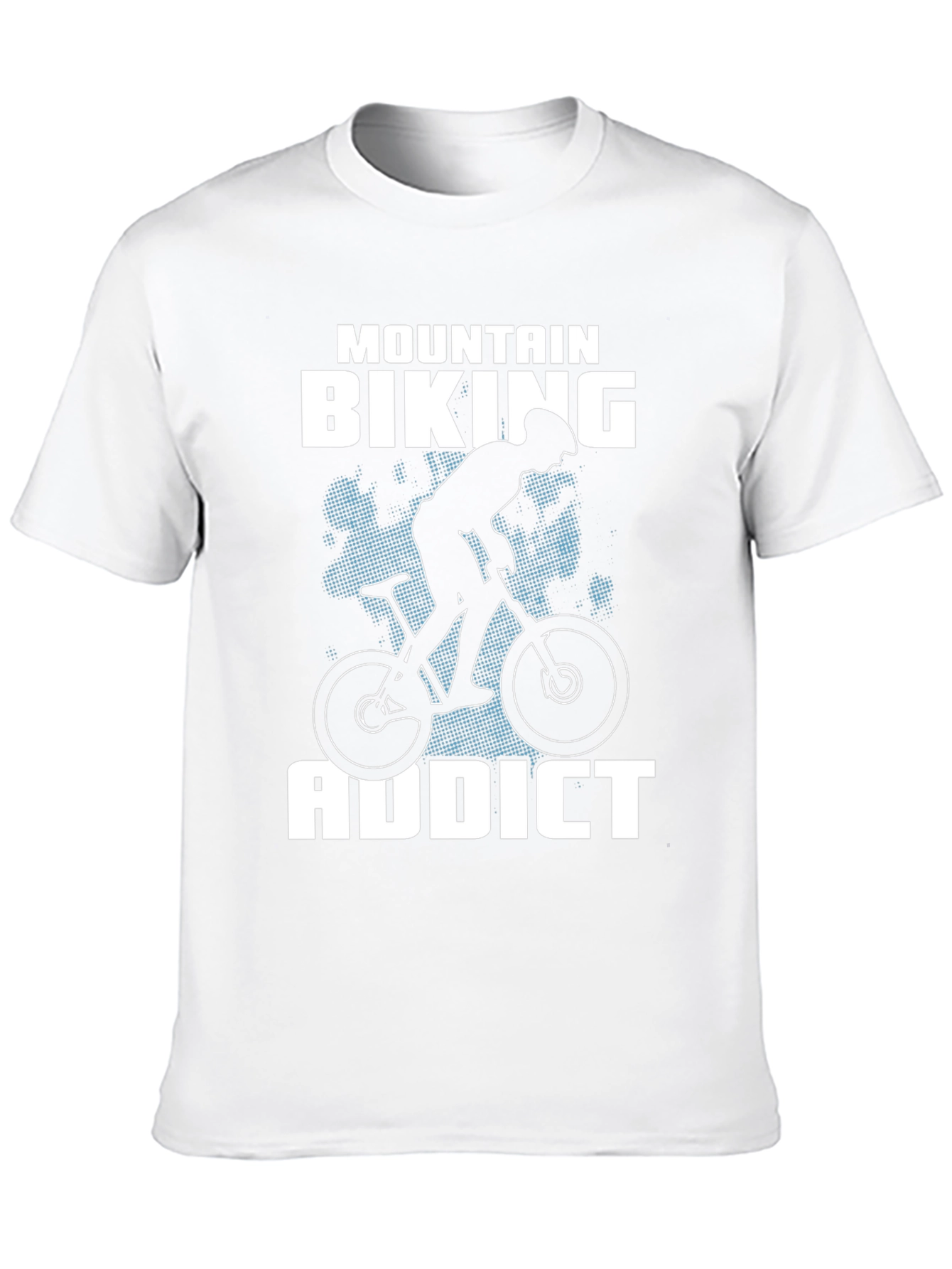 Mountain Biking Addict T-Shirt - Black