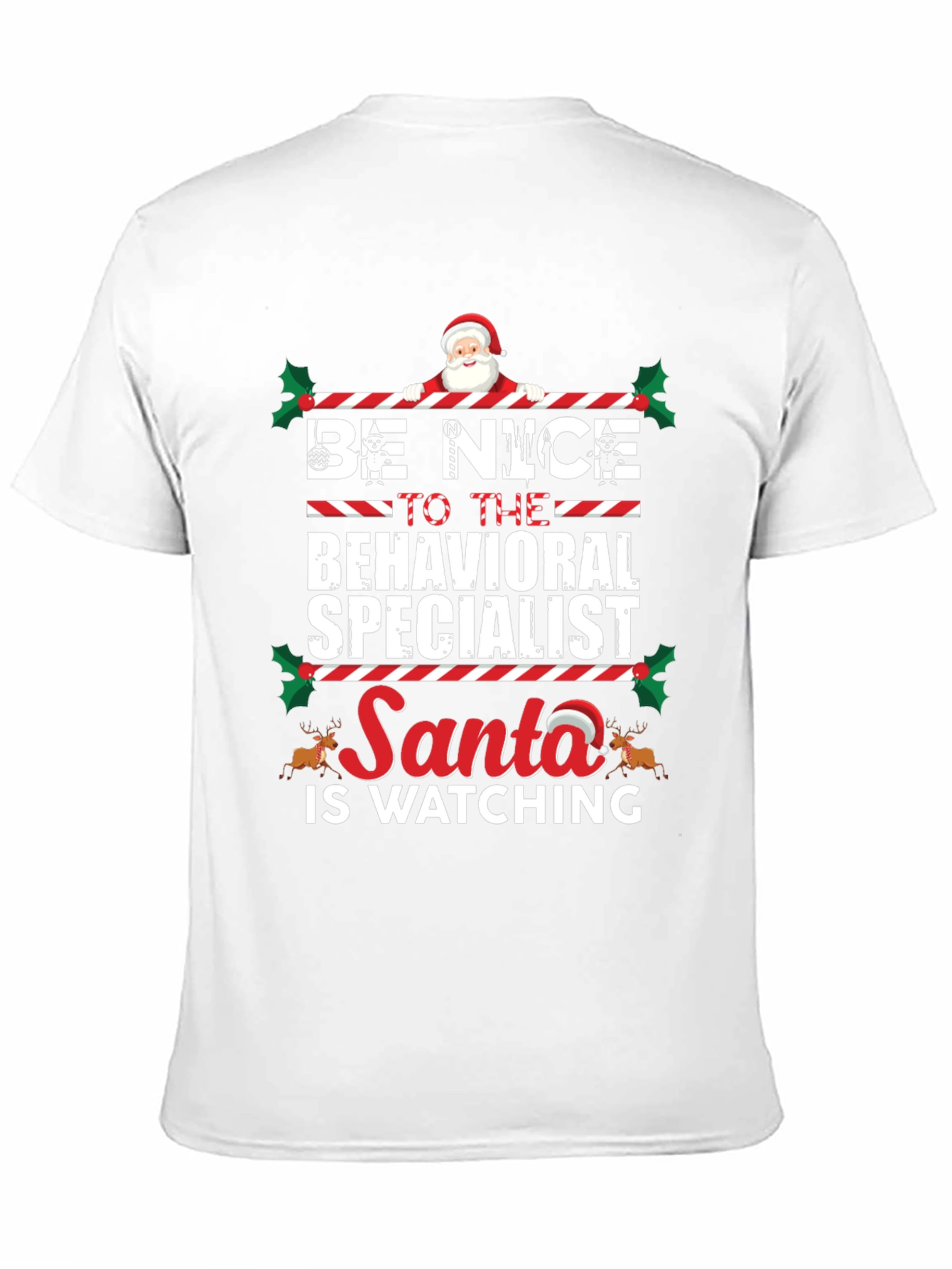 Behavioral Specialist Santa Christmas T-Shirt