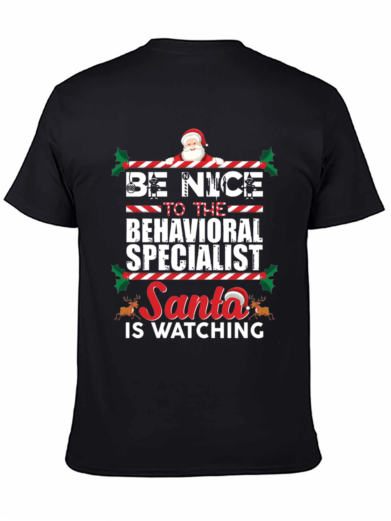 Behavioral Specialist Santa Christmas T-Shirt