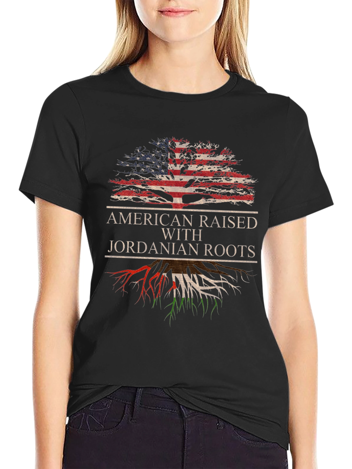 American Raised Jordanian Roots T-Shirt
