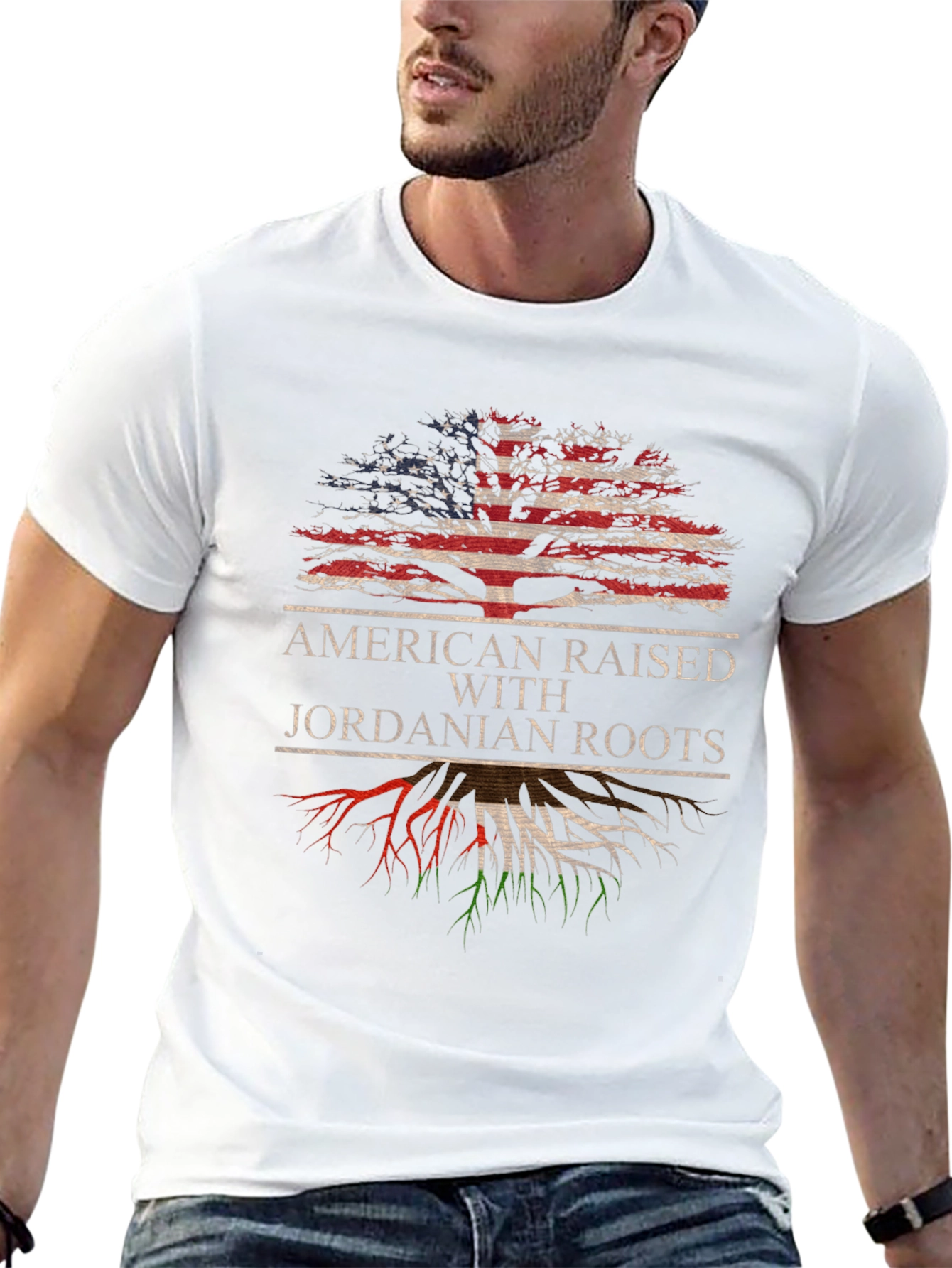 American Raised Jordanian Roots T-Shirt
