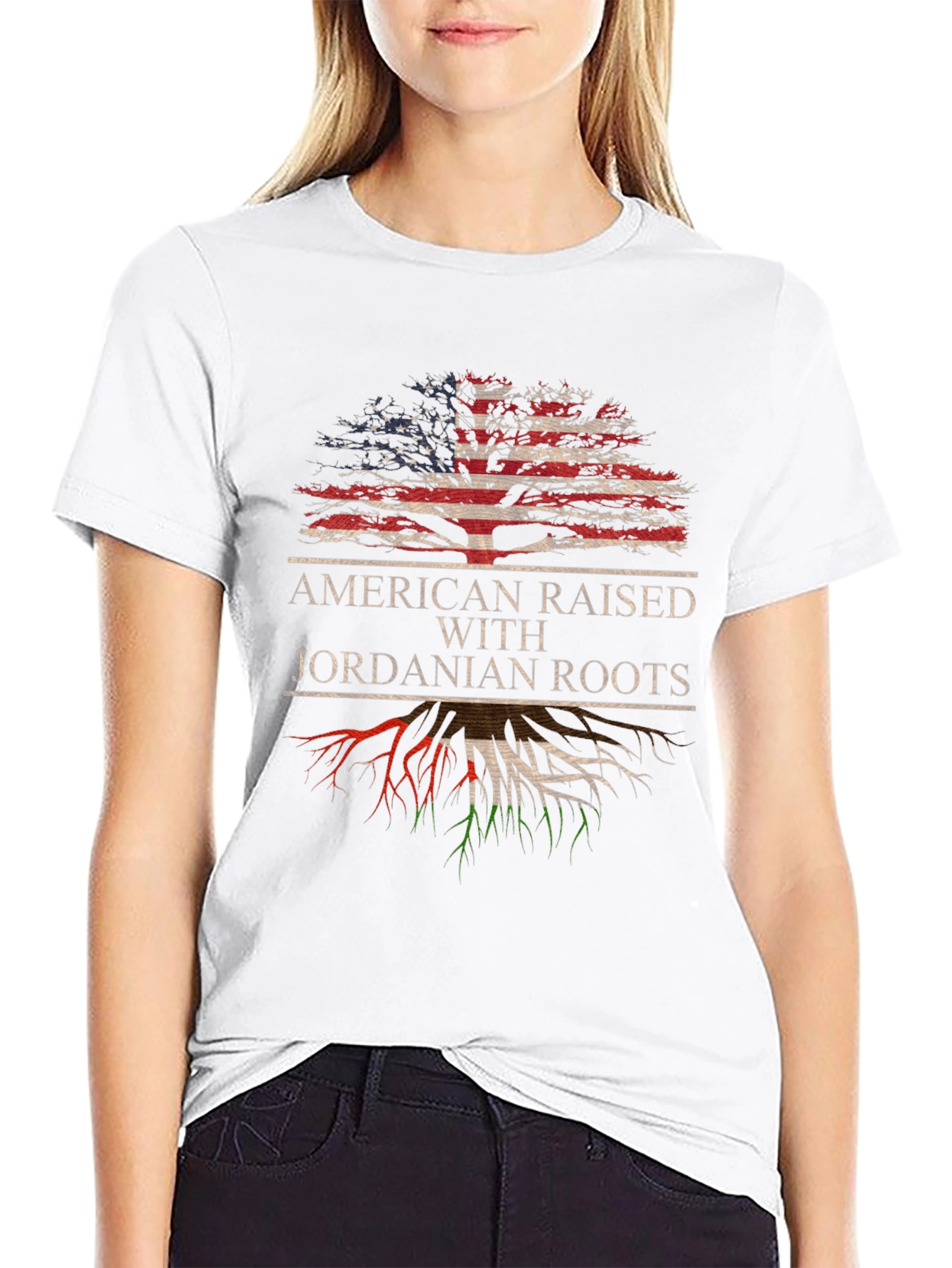 American Raised Jordanian Roots T-Shirt